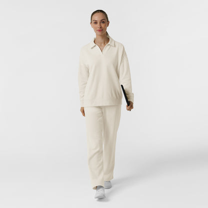Unwind & Lounge 6189 Women's Relaxed Pullover Polo Birch
