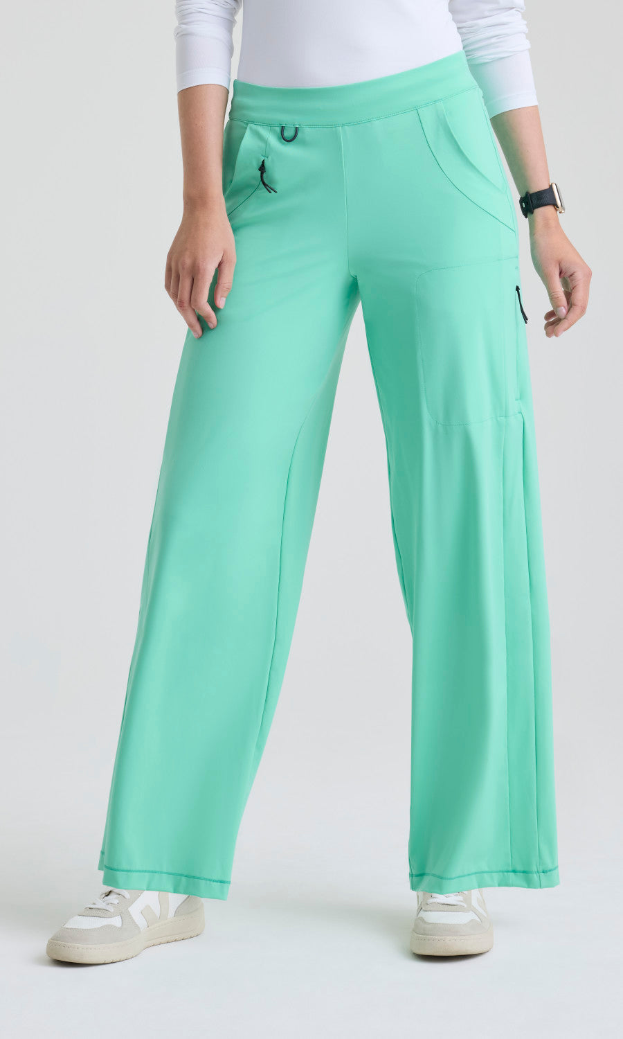 Grey's Anatomy Knits GRSP746 Crystal Pant Minty - front