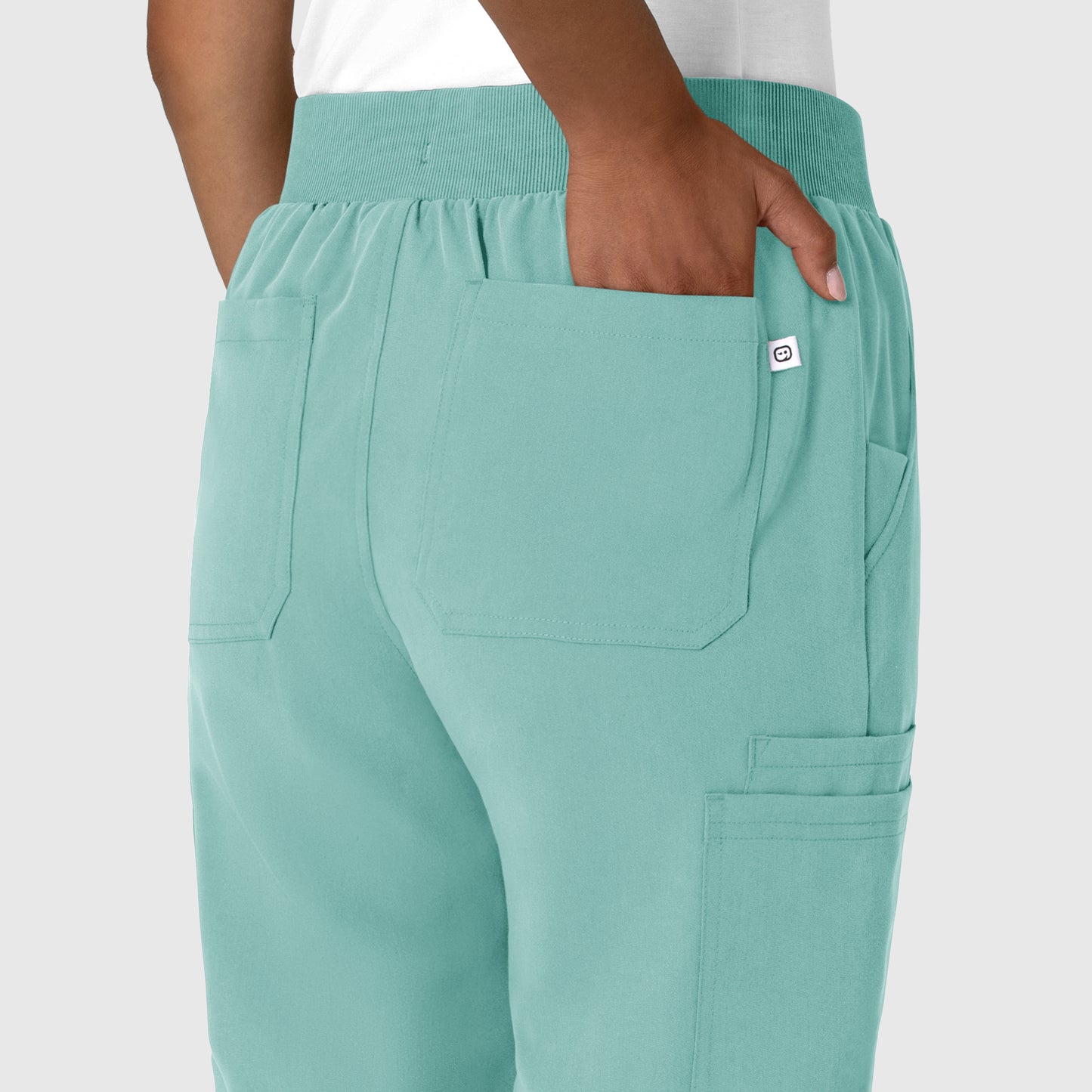 Nova 5132 Jogger Utility Scrub Pant Turquoise Model Image Alternate | Wink