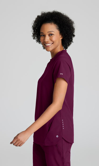 Barco One BOT216 Flux Scrub Top Wine