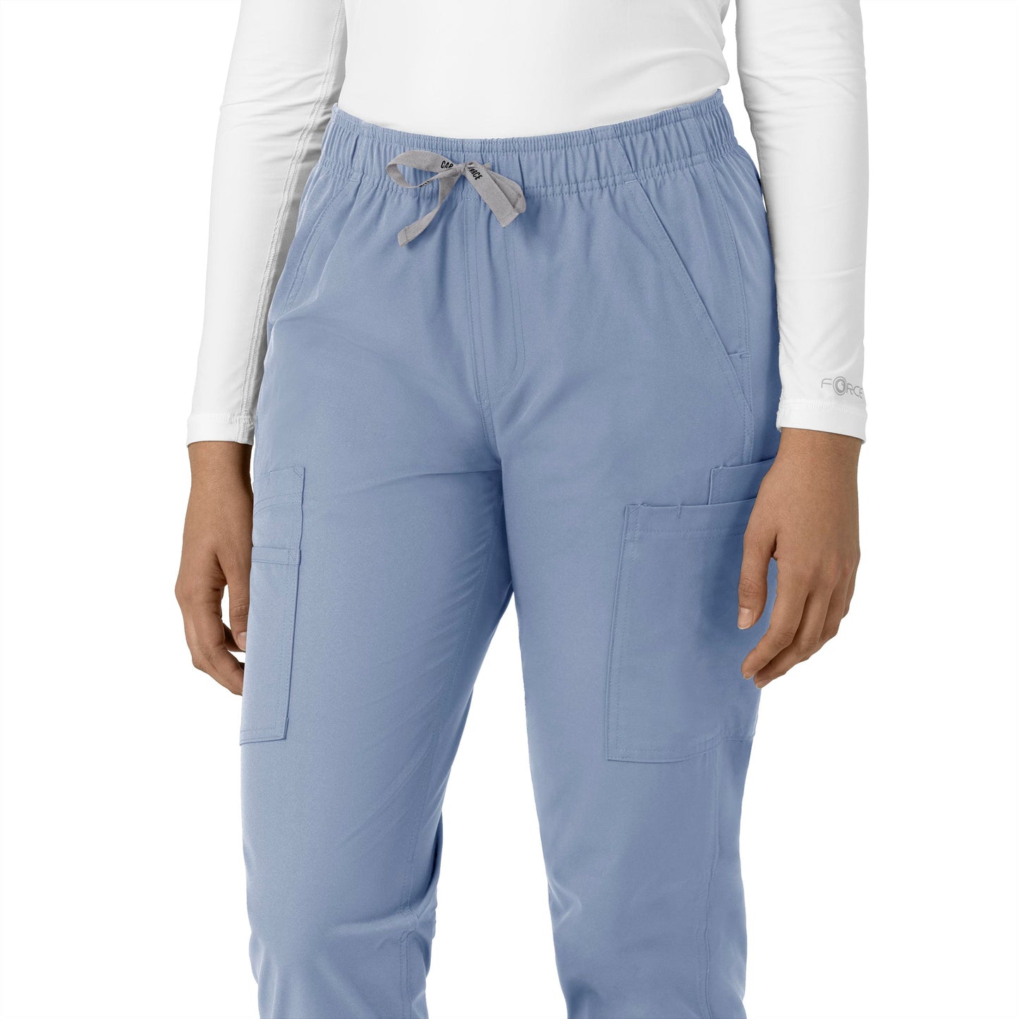 Force Essentials C51213 Straight Leg Scrub Pant Ceil Blue Model Image Alternate | Carhartt