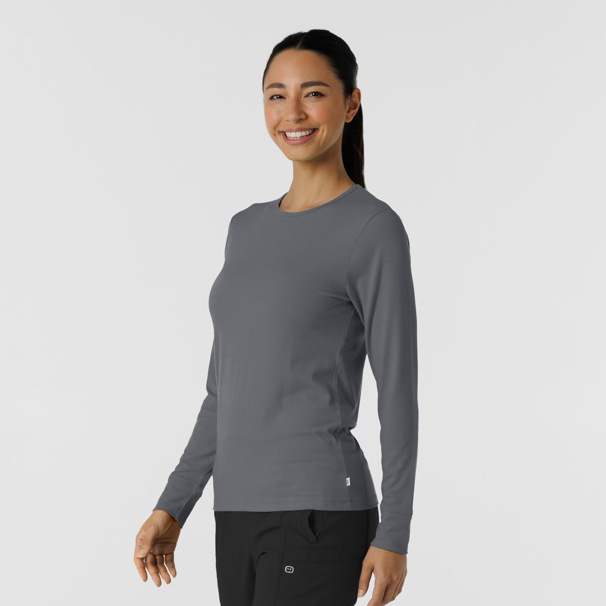 Layers 2189 Women's Essential Layer Long Sleeve Pewter
