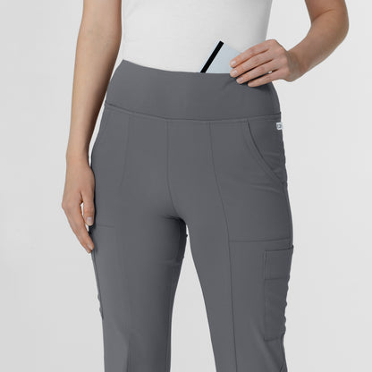 RENEW 5534 Cargo Flare Scrub Pants Pewter Model Image Alternate | Wink