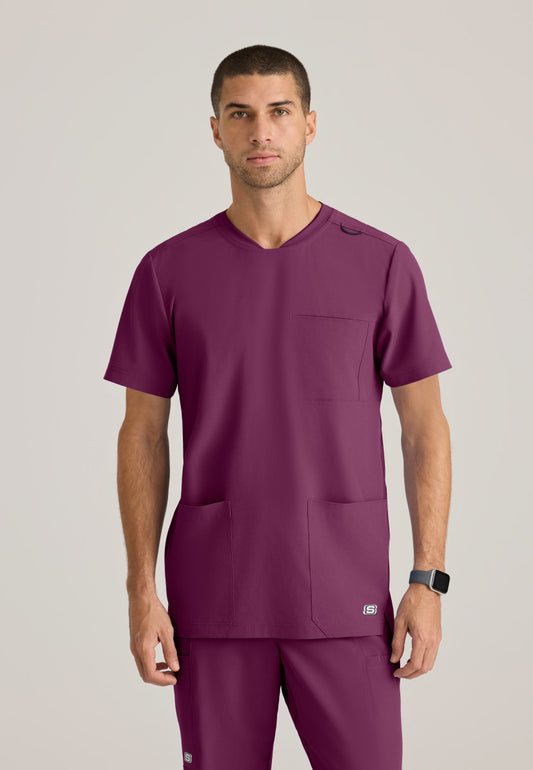 Skechers SKT193 Thesis Scrub Top Wine