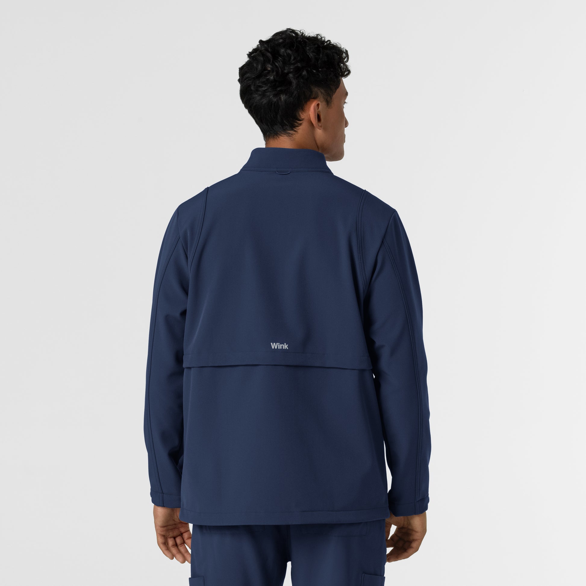 Layers 8609 Men's Soft Shell Scrub Jacket Navy