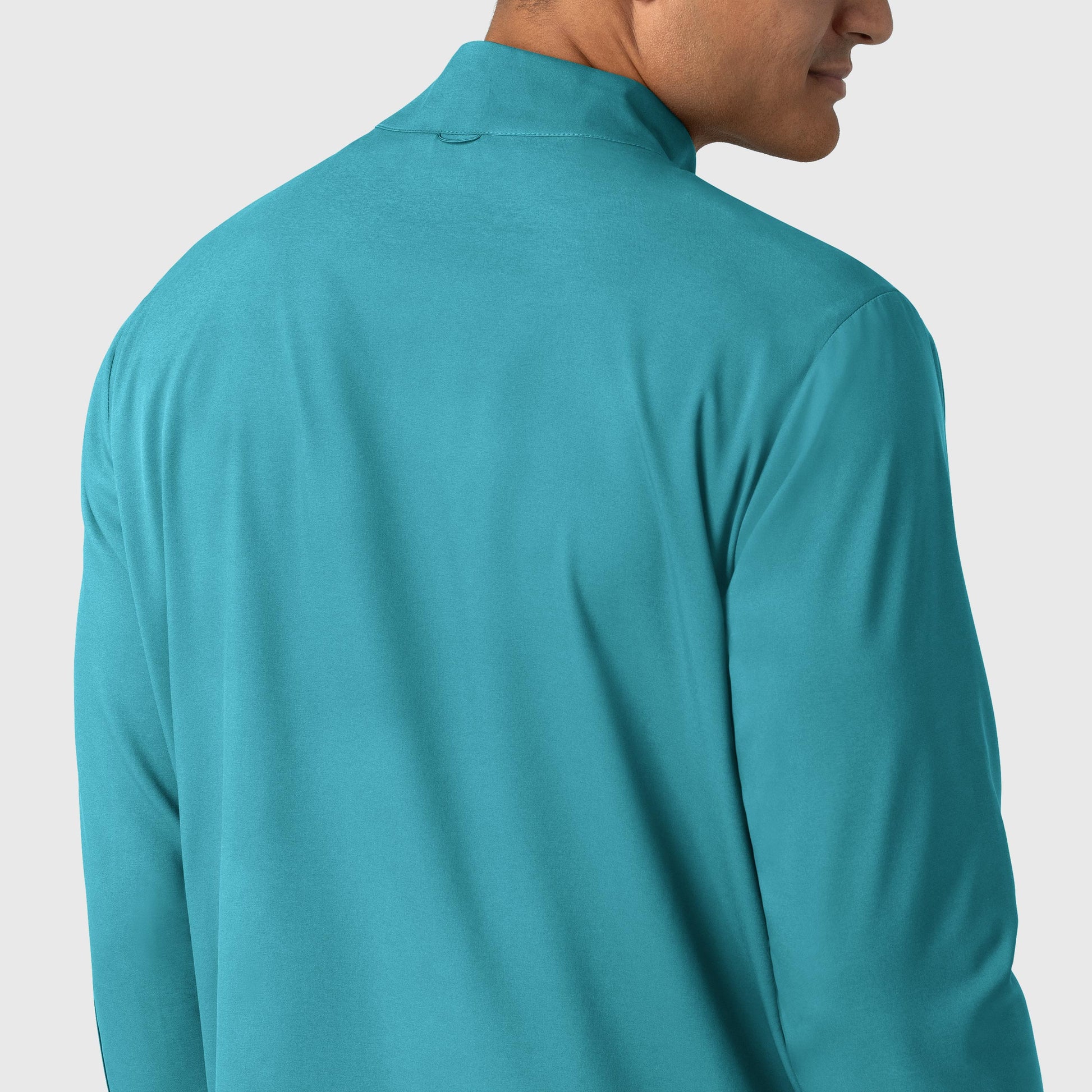 Boundless 8351 Men's Warm Up Scrub Jacket Teal Model Image Alternate | Wink