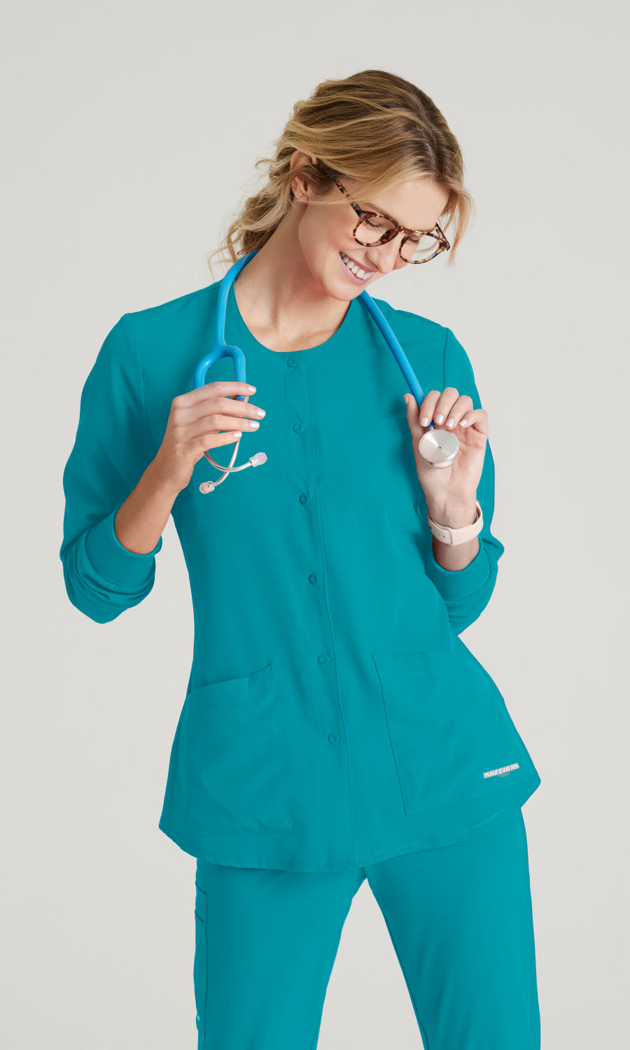 Skechers SK401 Stability Scrub Jacket Teal