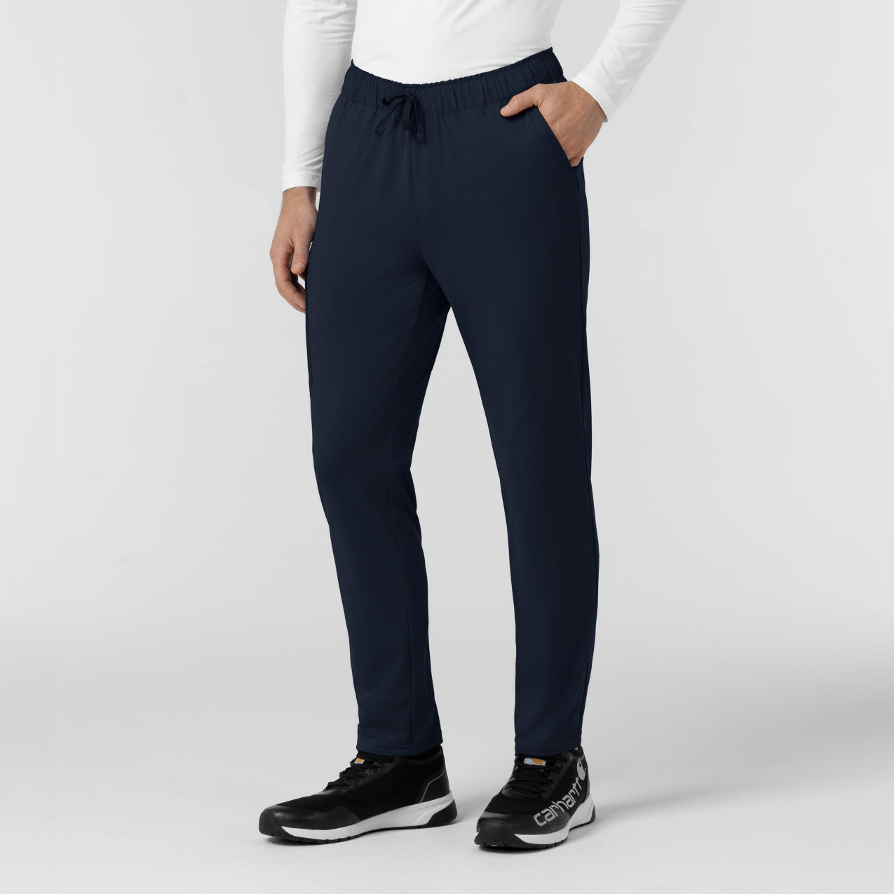 Force Cross-Flex Knit C56190 Men's Straight Leg Tapered Scrub Pants Navy