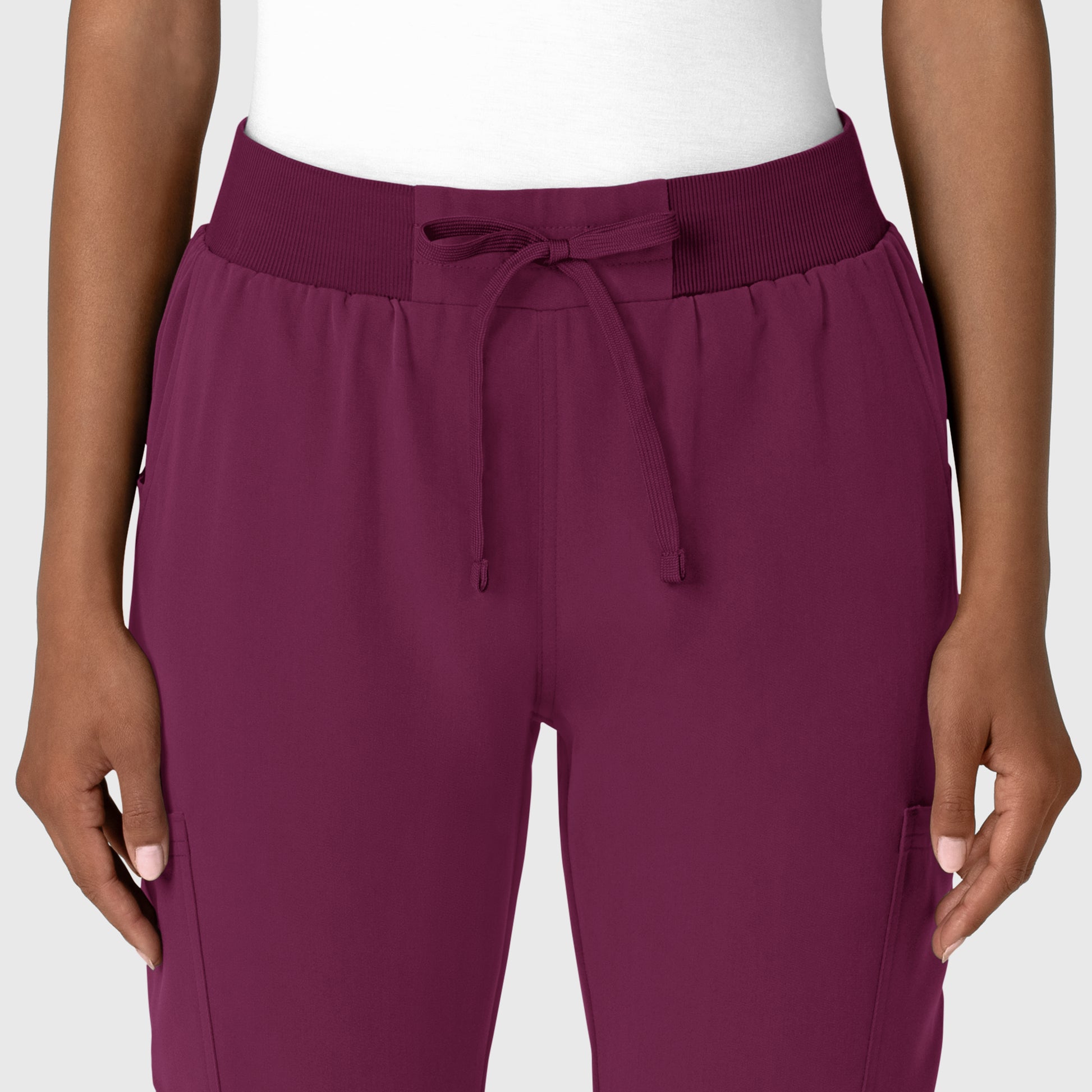 Nova 5132 Jogger Utility Scrub Pant Wine Model Image Alternate | Wink