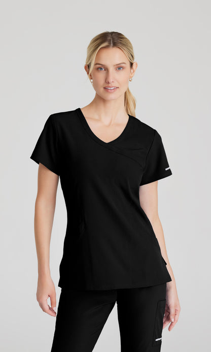 Skechers SK102 Reliance Scrub Top Black