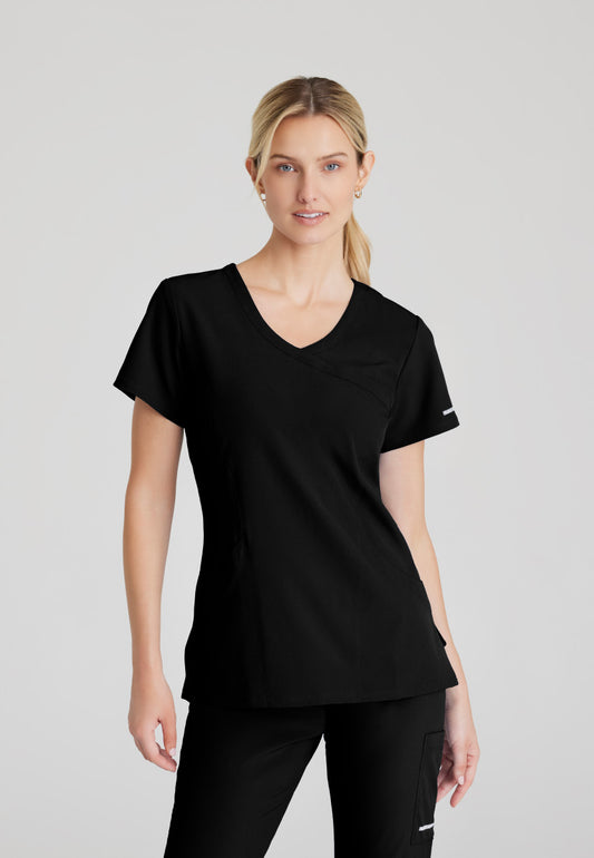 Skechers SK102 Reliance Scrub Top Black