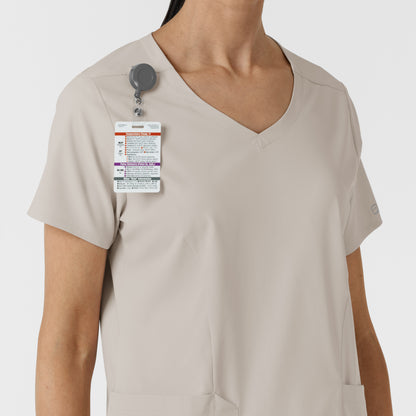 Boundless 6251 2-Pocket V-Neck Scrub Top Cloud Model Image Alternate | Wink