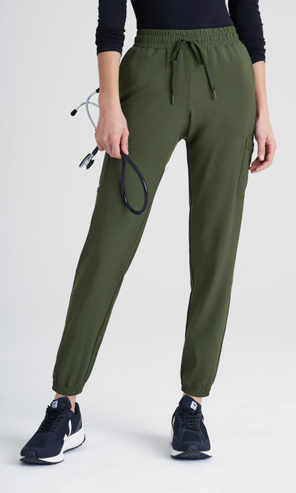 Grey's Anatomy Evolve GSSP625 Terra Scrub Joggers Fern