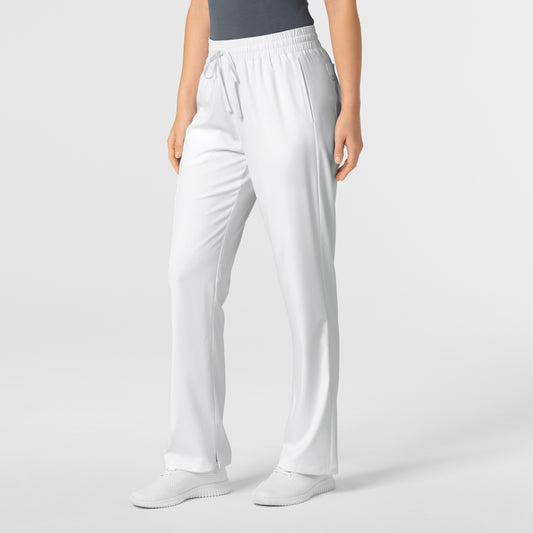 Boundless 5251 Bootcut Scrub Pants White Model Image Right Side | Wink