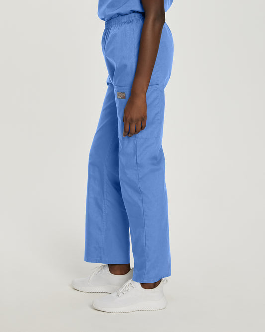 Scrub Zone 83221 Women's Cargo Scrub Pants Ceil Blue Image