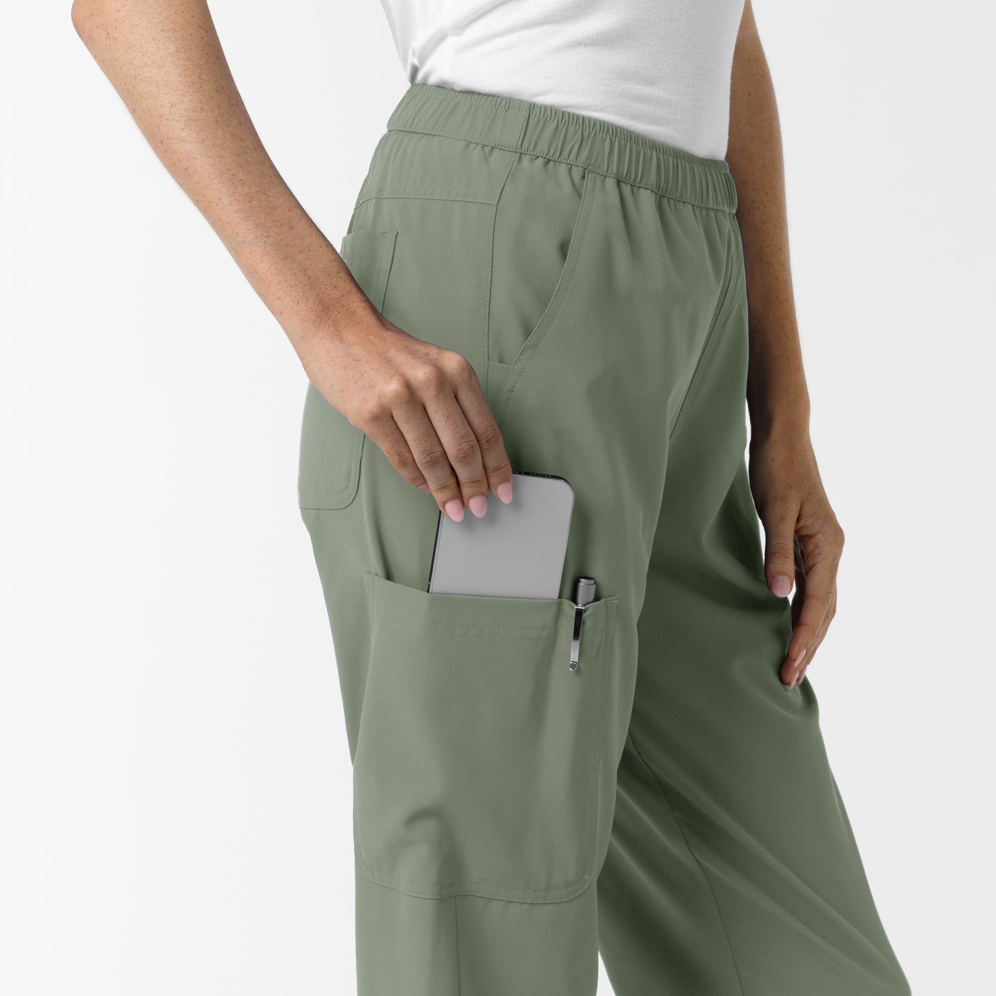 NURTUR 5280 Women's Slim Leg Scrub Pants Sage