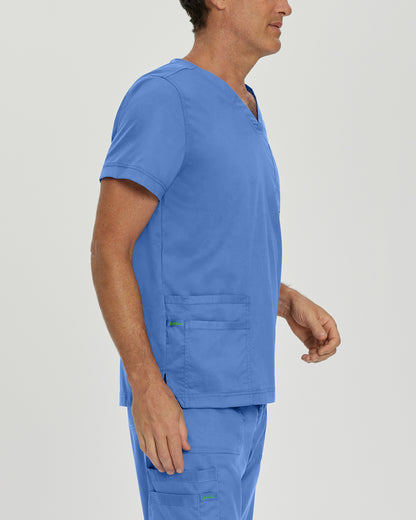 ProFlex 4253 Men's 4 Pocket V Neck Scrub Top Ceil Image