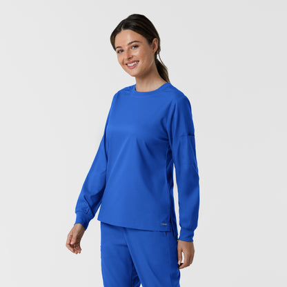Boundless 6551 Women's Classic Long Sleeve Scrub Tee Royal