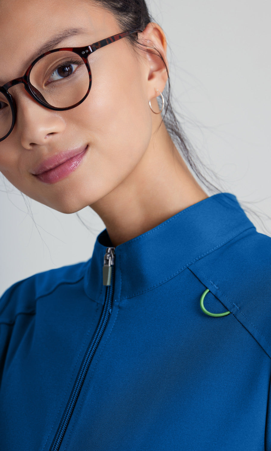 Grey's Anatomy Evolve GSSW886 Virtue Scrub Jacket New Royal