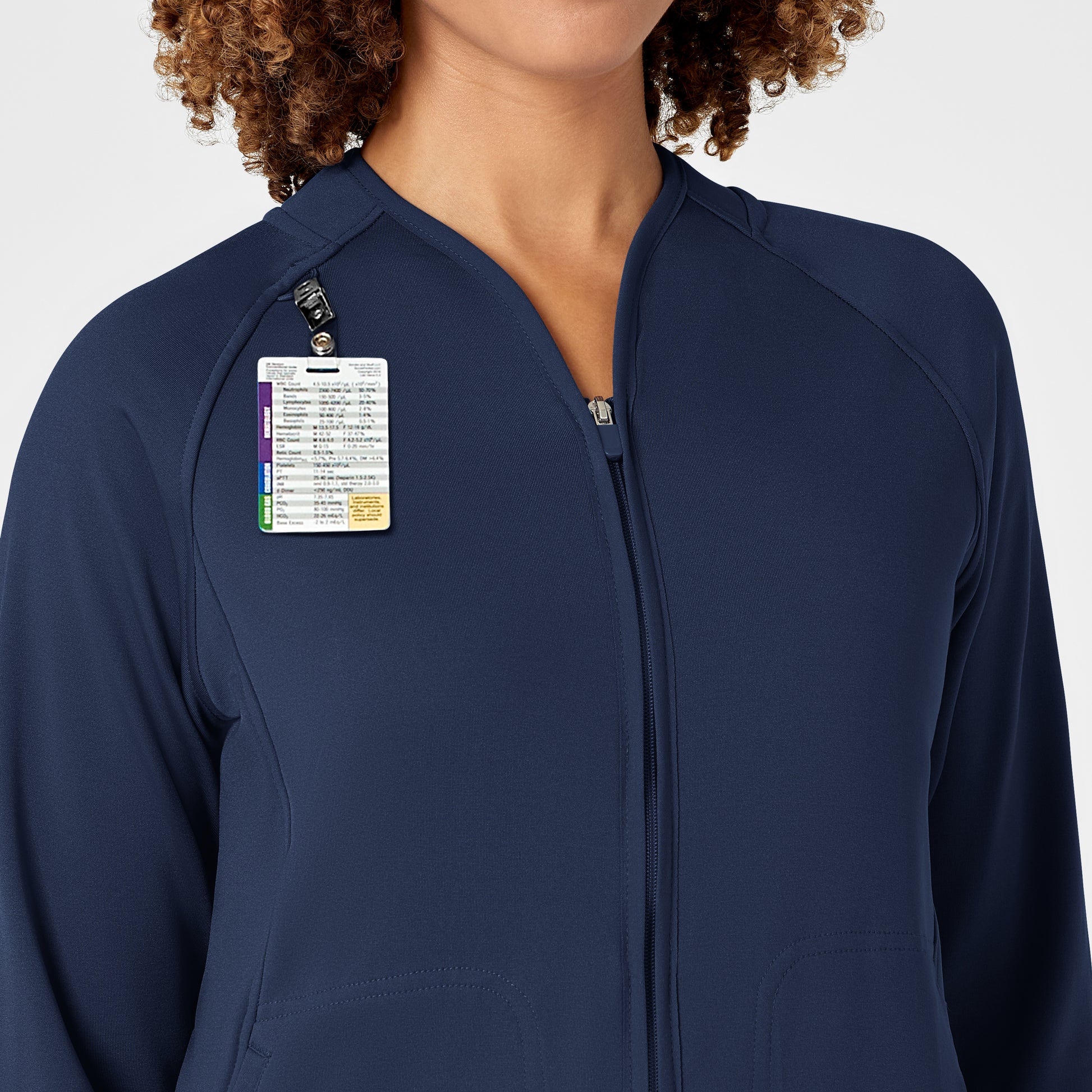 Layers 8209 Fleece Full Zip Jacket Navy Model Image Alternate | Wink