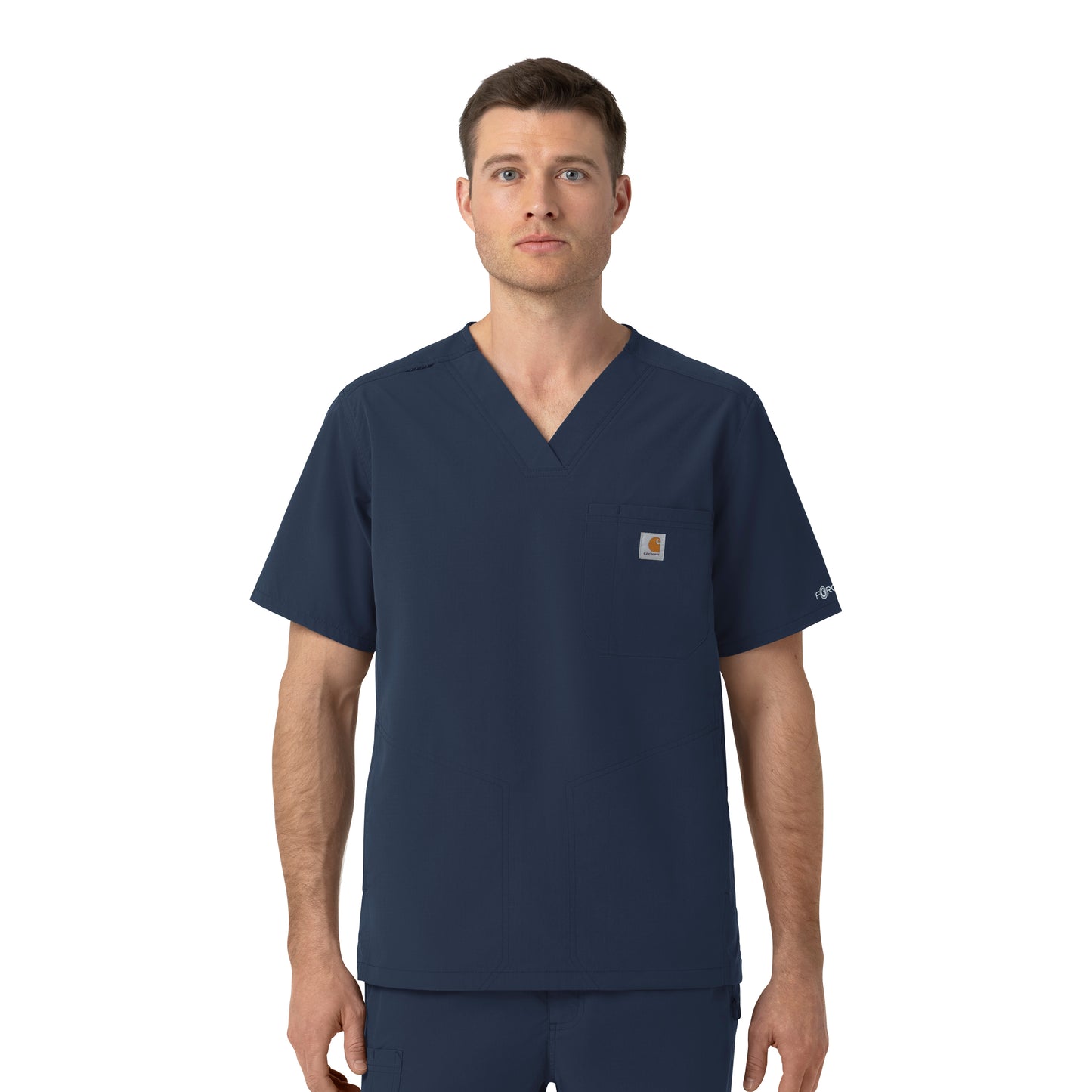 Rugged Flex C16239 Men's Ripstop V-Neck Scrub Top Navy