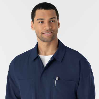 NURTUR 8380 Men’s Scrub Shirt Jacket Navy
