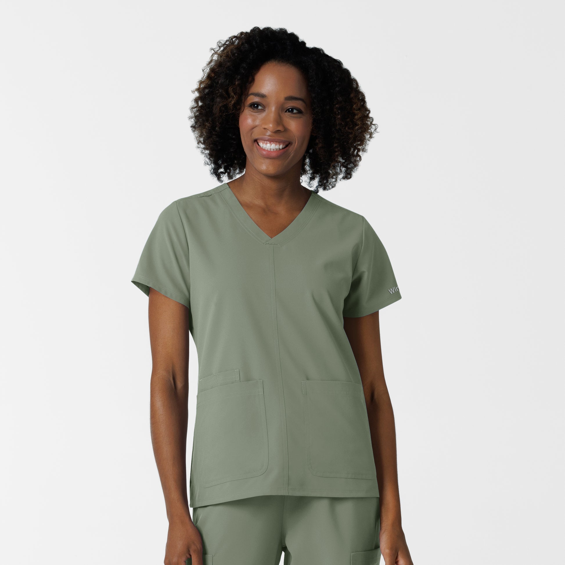 NURTUR 6180 Women's V-Neck Scrub Top Sage