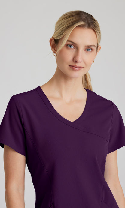 Skechers SK102 Reliance Scrub Top Eggplant