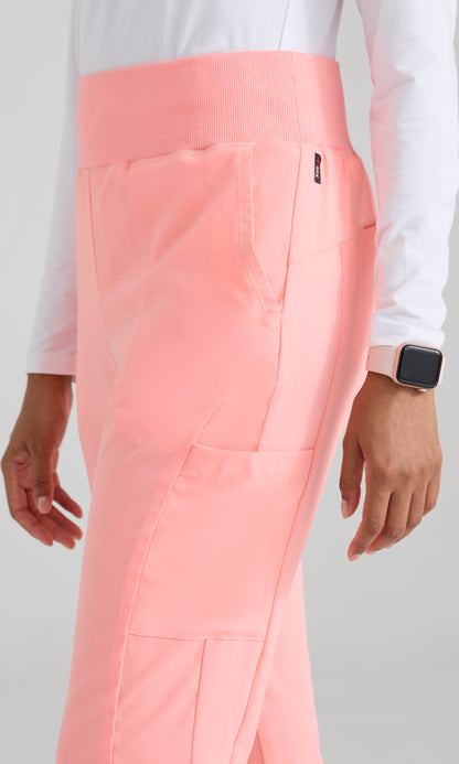 Grey's Anatomy Stretch GRSP692 Renee Scrub Pants Bright Papaya
