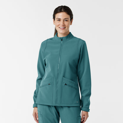 Layers 8509 Women's Soft Shell Scrub Jacket Vintage Teal