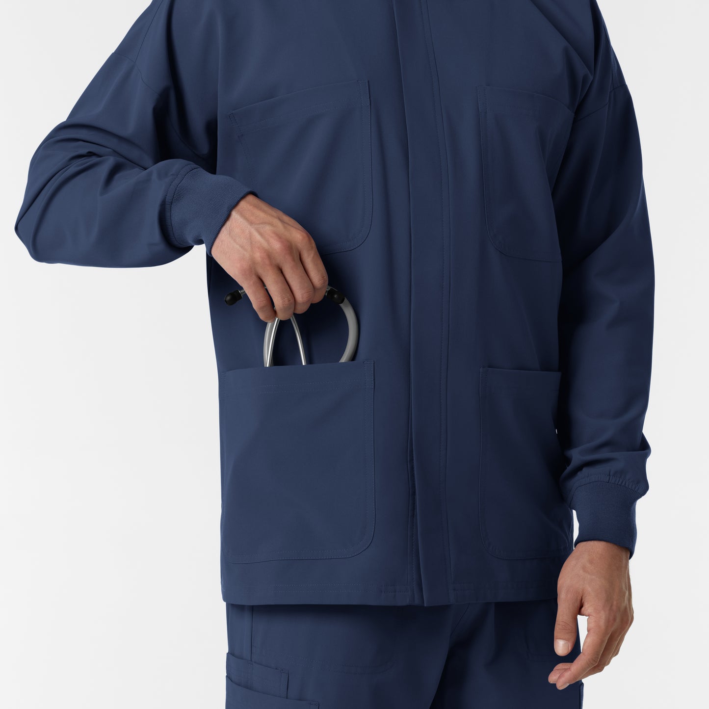 NURTUR 8380 Men’s Scrub Shirt Jacket Navy