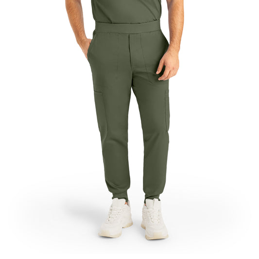 ProFlex LB407 Men's Jogger Scrub Pants Olive Moss Image