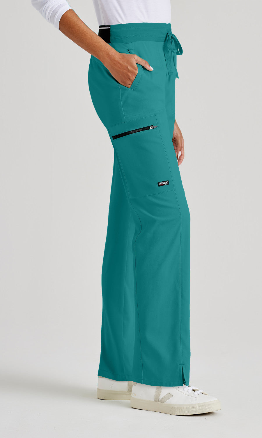 Grey's Anatomy Stretch GRSP500 Kim Scrub Pants Teal