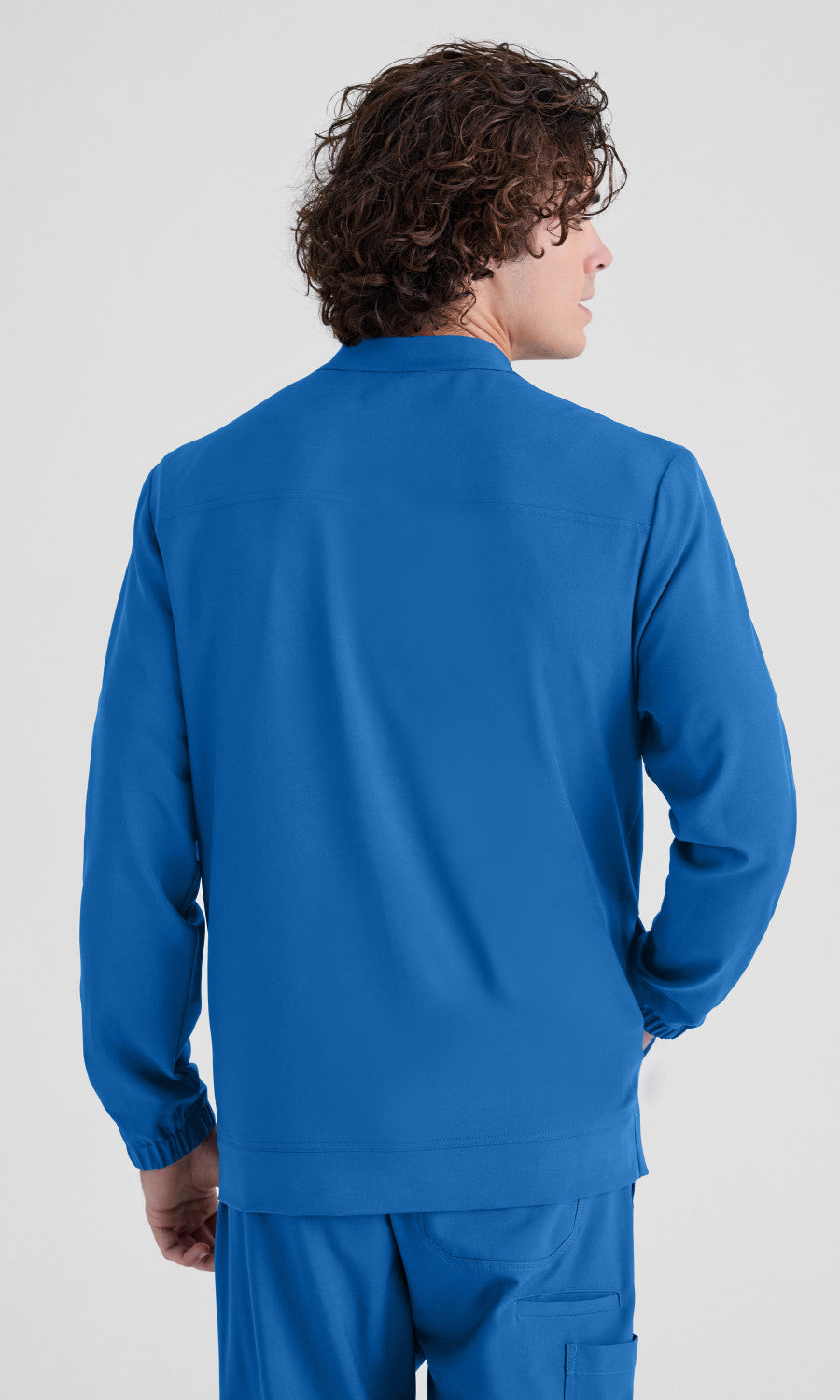 Cleveland Clinic Grey's Anatomy Evolve GSSW887 Cycle Scrub Jacket New Royal