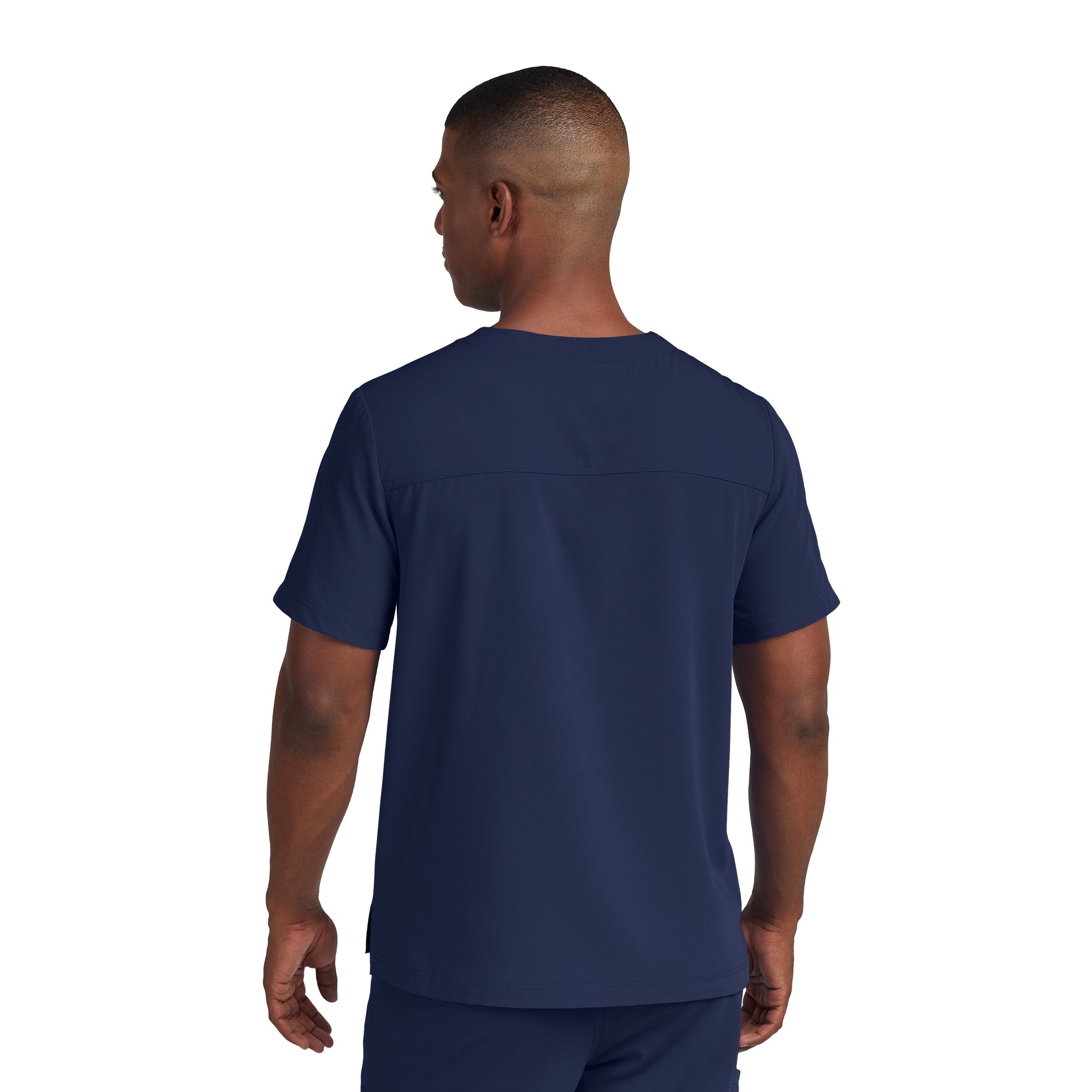 CRFT WT131 Men's 2 Pocket V Neck Scrub Top Navy Image