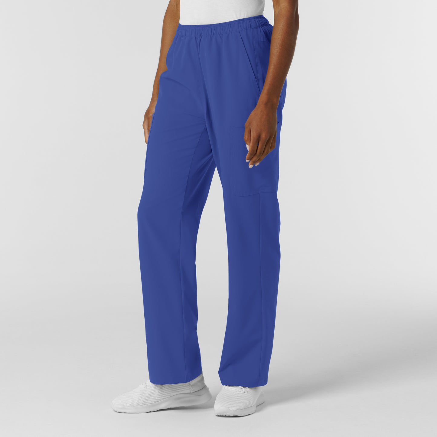 NURTUR 5180 Women's Straight Leg Cargo Scrub Pants Galaxy Blue