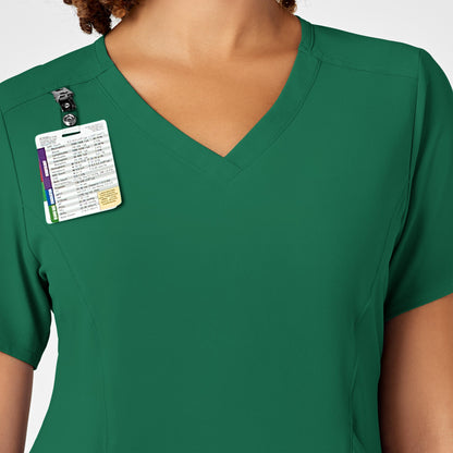 RENEW 6134 V-Neck Scrub Top Hunter Model Image Alternate | Wink