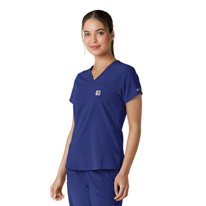 Force Cross-Flex C13410 Women's Tuck-In Scrub Top Galaxy Blue