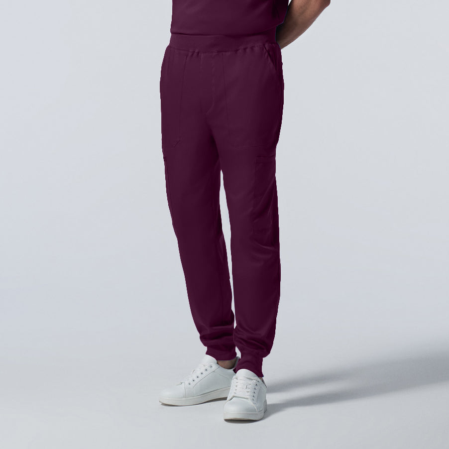 ProFlex LB407 Men's Jogger Scrub Pants Wine Image