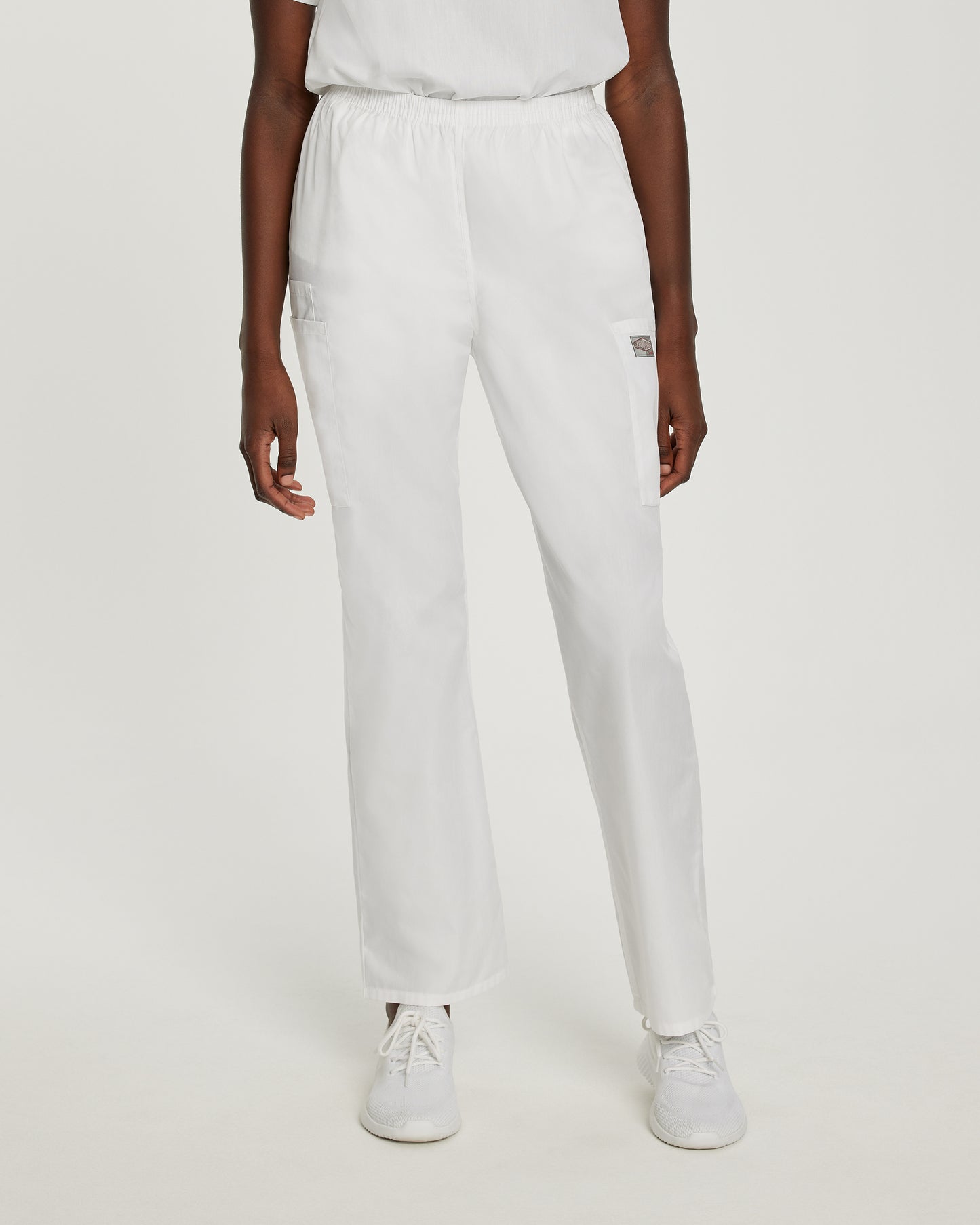 Scrub Zone 83221 Women's Cargo Scrub Pants White Image