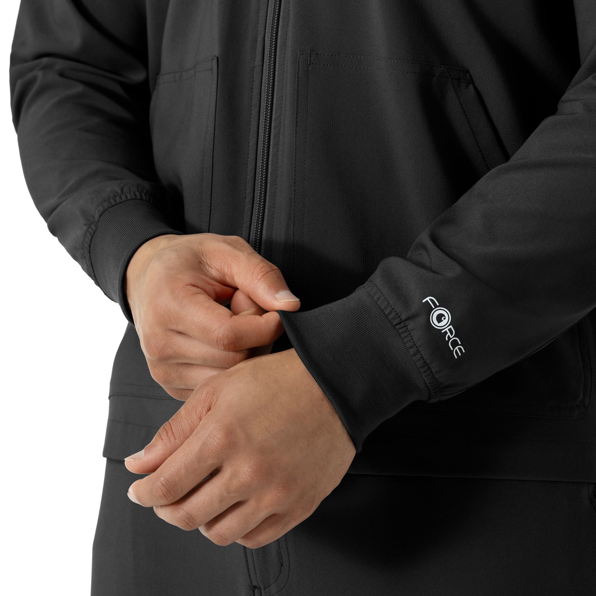 Force Cross-Flex C86310 Men's Lightweight Scrub Jacket Black