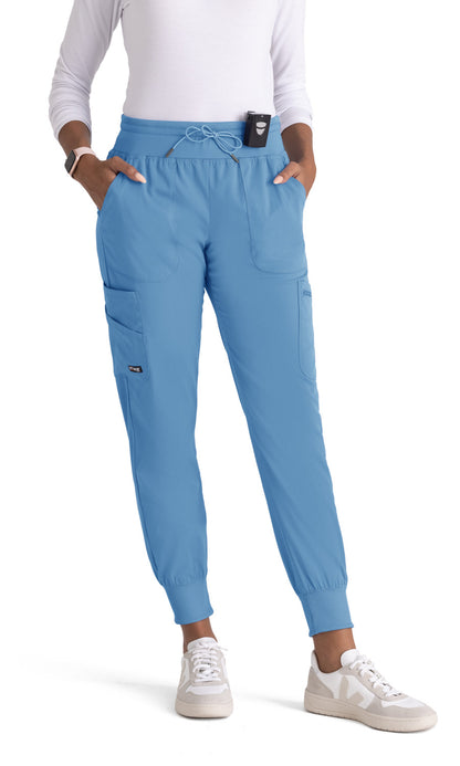 Grey's Anatomy Stretch GRSP527 Carly Jogger Ciel Blue