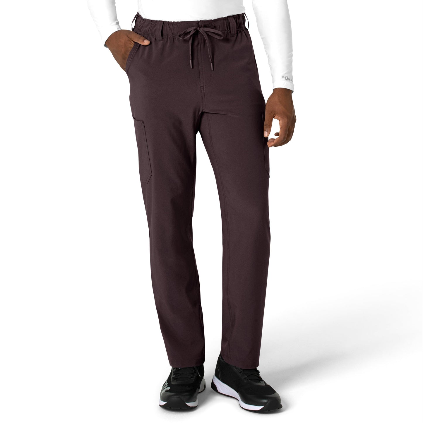 Force Cross-Flex C56410 Men's Straight Leg Scrub Pants Dark Sepia