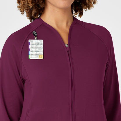 Layers 8209 Fleece Full Zip Jacket Wine Model Image Alternate | Wink