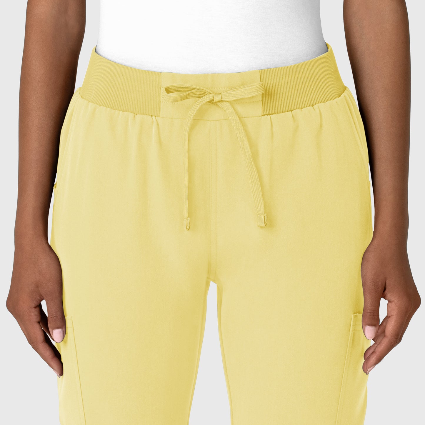 Nova 5132 Jogger Utility Scrub Pants Sunshine Yellow Model Image Left Side | Wink