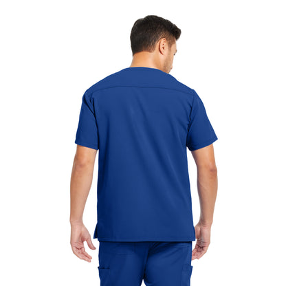 V-Tess WT149 Men's 3 Pocket V Neck Scrub Top Royal Image