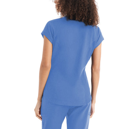 CRFT WT128 Women's 1 Pocket V Neck Scrub Top Ceileste Image