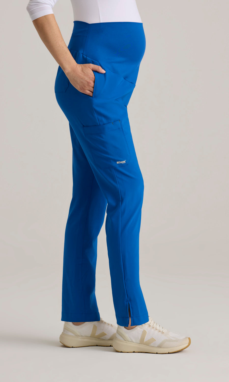 Grey's Anatomy Evolve GSSP690 Promise Maternity Scrub Pants New Royal