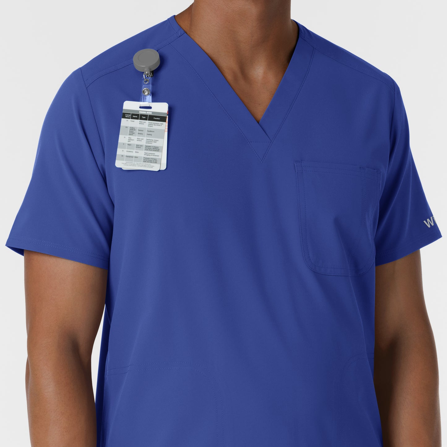 NURTUR 6380 Men's V-Neck Scrub Top Galaxy Blue