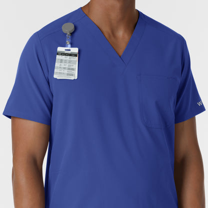 NURTUR 6380 Men's V-Neck Scrub Top Galaxy Blue